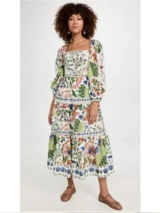 Farm Rio Summer Garden Mididress - Picture 5 of 8